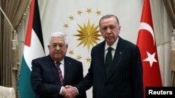 Cumhurbaşkanı Recep Tayyip Erdoğan ve Filistin Yönetimi Lideri Mahmut Abbas, Ankara'da görüştüler.