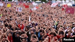 Presidential candidate of Turkey's main opposition alliance Kilicdaroglu holds an election rally in Ankara