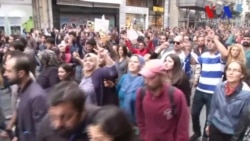 Ankara'daki Bombalı Saldırı İstanbul'da Protesto Edildi